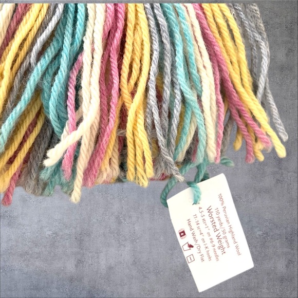 Multi color crochet Alpaca scarf, Unisex, handmade - Picture 6 of 7